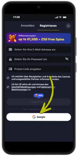 Anmelden oder registrieren