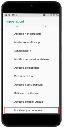 Attiva le origini sconosciute