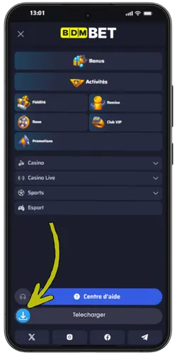 Telechargez le fichier apk