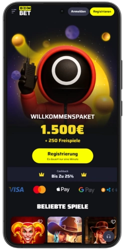 Du rufst die BDMbet Website auf