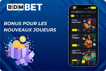 Bonus pour les nouveaux joueurs BDMbet