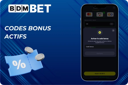 Codes bonus actifs BDMbet casino