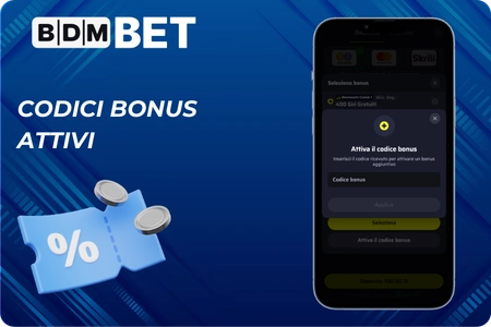 Codici bonus attivi BDMbet