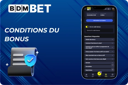 Conditions du bonus BDMbet casino