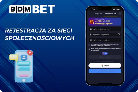 Rejestracja za sieci spolecznosciowych