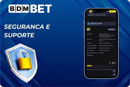 Seguranca e suporte BDMbet