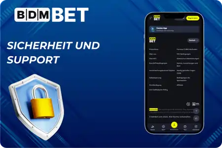 Sicherheit und Support BDMbet