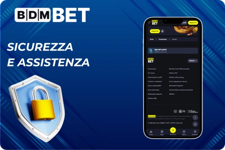 Sicurezza e assistenza BDMbet